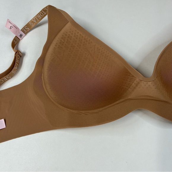 NEW Victorias Secret Small Lightly Lined Bralette Bra Solid Beige No Wire #2477 - Picture 9 of 10